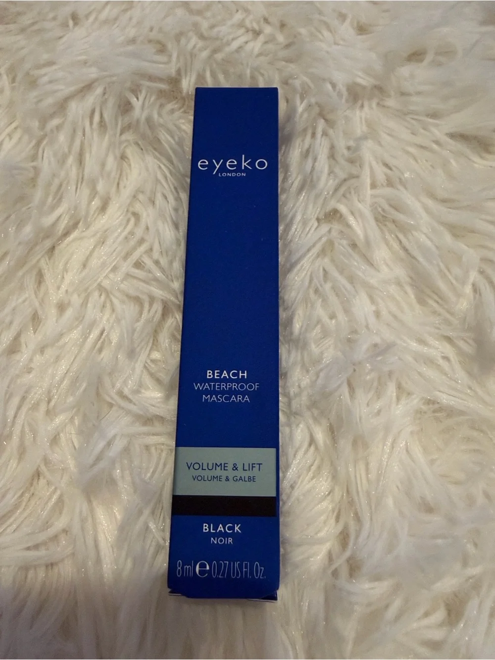 Eyeko London Beach Waterproof Black Mascara Volume & Lift NIB Full Size